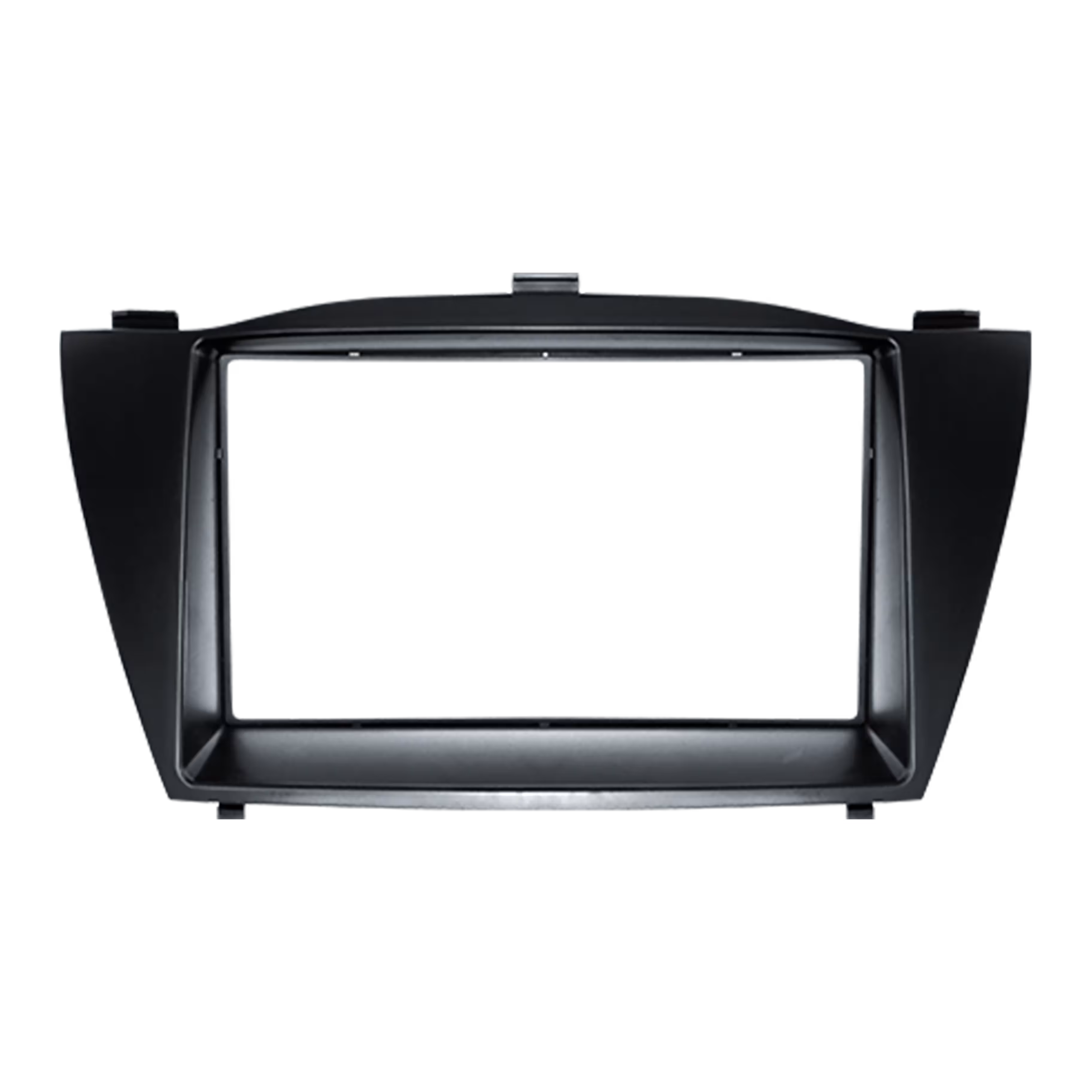 Moldura Hyundai IX35 2010 - 2015. 2 Din. 7 polegadas. Preta com acabamento fosco.