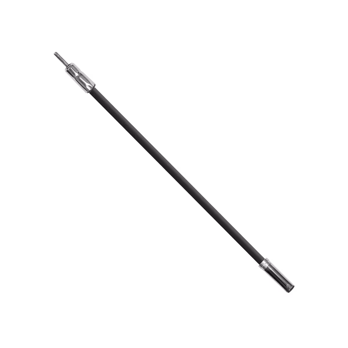 O cabo CB 90 antigo serve como extensão, para fazer a ligação entre o aparelho de som e o plug de antena original do veículo.