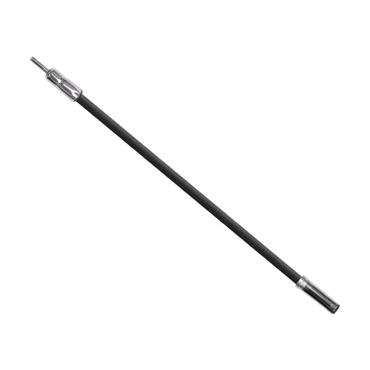 O cabo CB 90 serve como extensão, para fazer a ligação entre o aparelho de som e o plug de antena original do veículo.