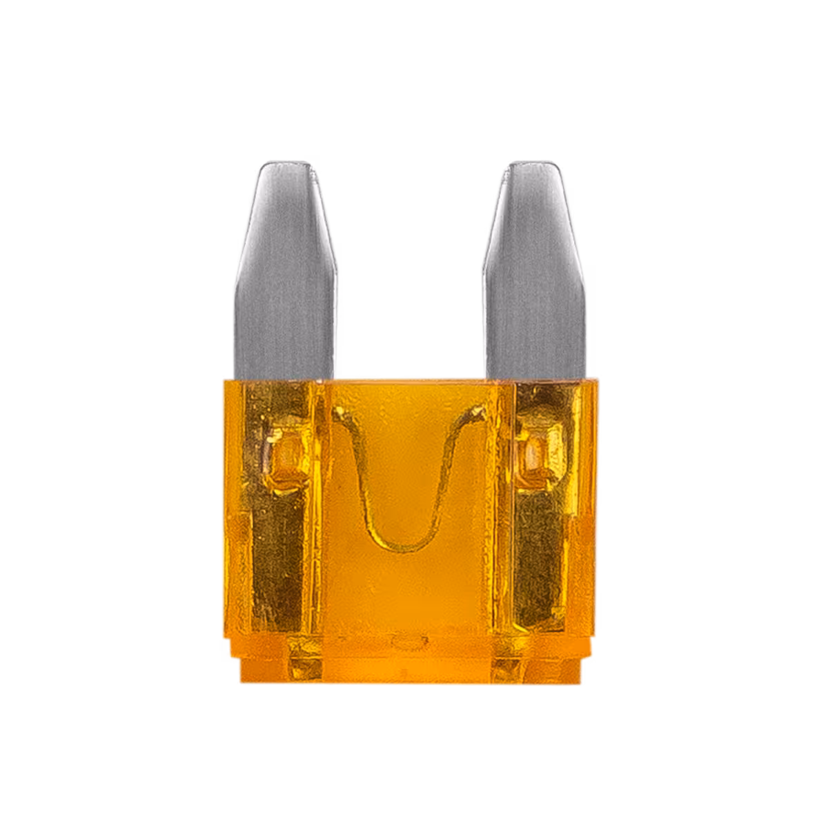 FUSÍVEL DE LÂMINA MINI 5 - AMARELO EM PÉ PERMAK 64-B