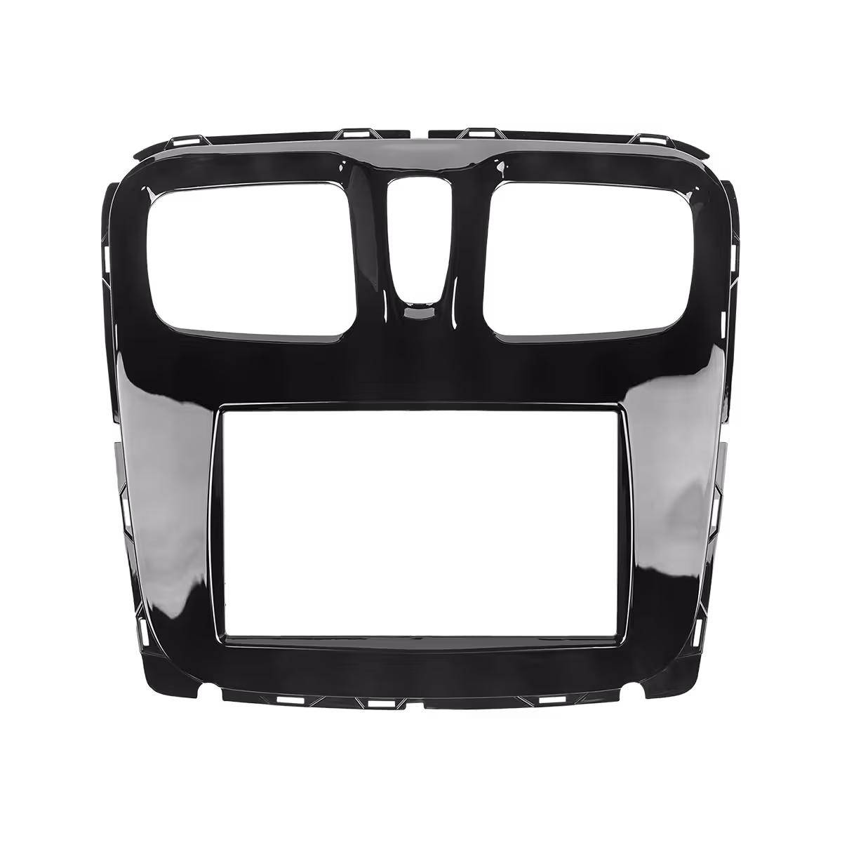 Moldura 2 din Renault Logan- Sandero 2016 – 2018 BLACK PIANO FRENTE PERMAK 89-E8