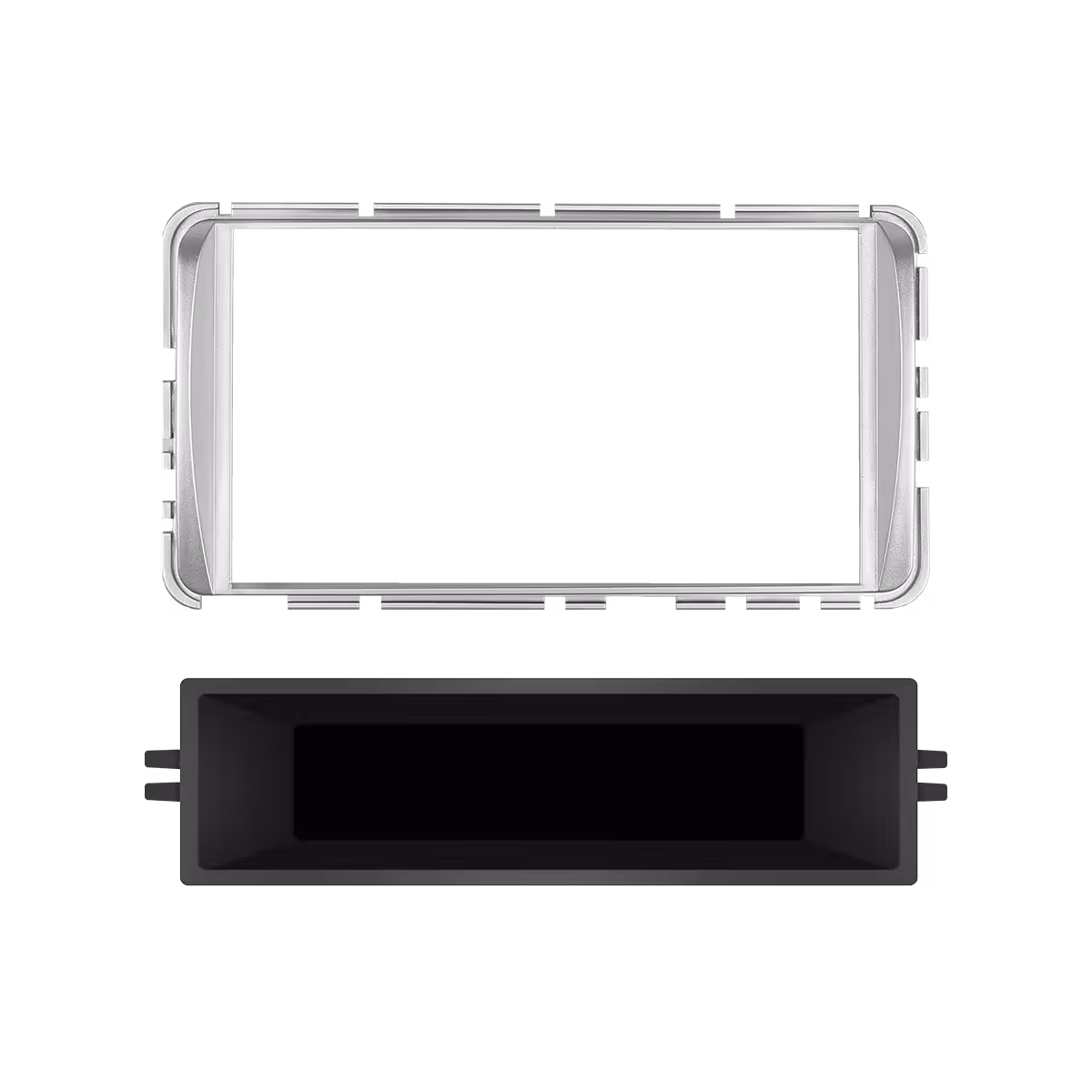 Moldura Corolla 14- Etios- Hilux 2012-2021 PRATA FRENTE COM ACESSÓRIOS PERMAK 89-Z7
