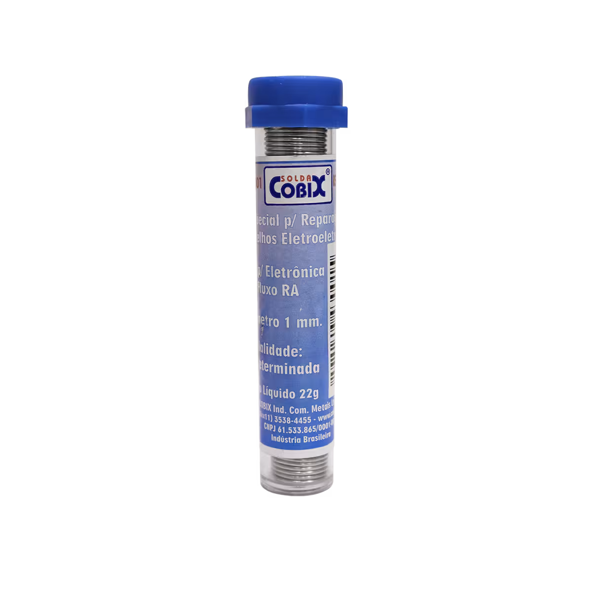 Solda Tubete 22g 1mm | Azul