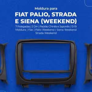 Moldura 7 Polegadas Fiat Palio, Strada e Siena