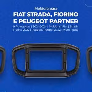 Moldura 9 Polegadas Fiat Strada, Fiorino e Peugeot Partner 