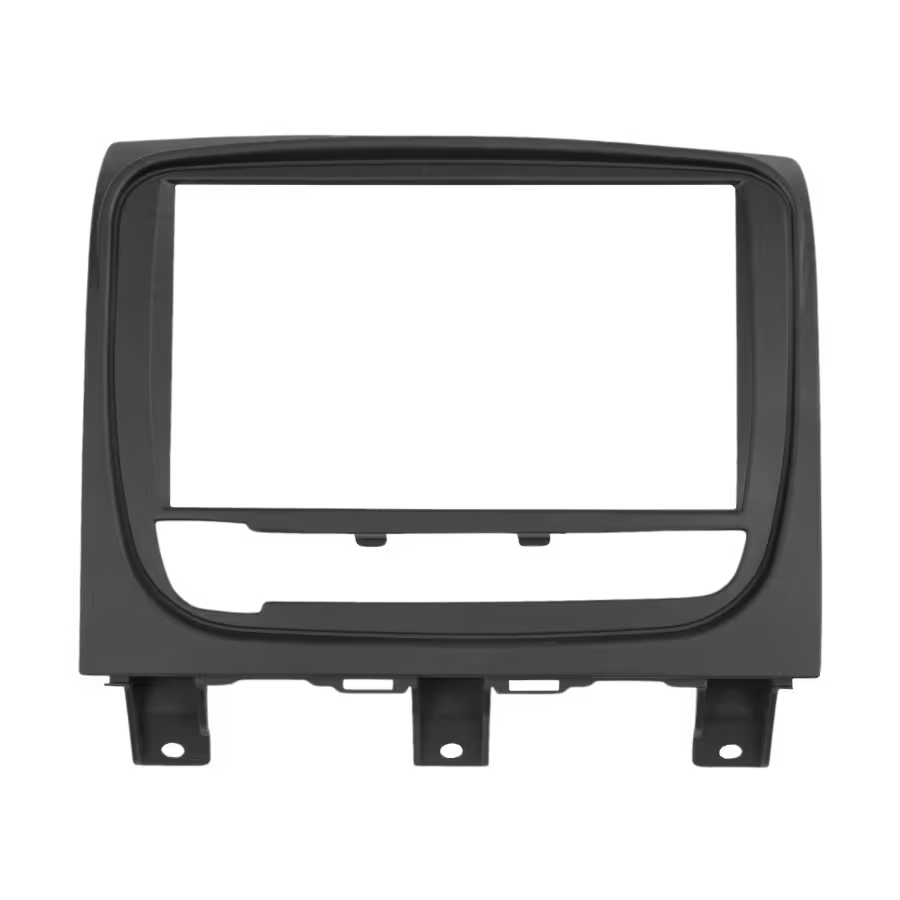 Moldura 2 Din Fiat Siena Strada / Palio 2013 - 2019 | Preta